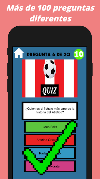 Atletico Football - Quiz Game