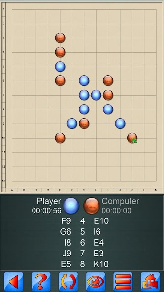 Gomoku, 5 in a row board game